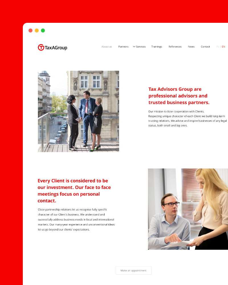 taxagroup-website-design